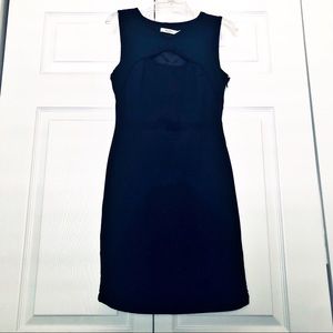 Bailey 44 Black SL Dress with Front Peephole